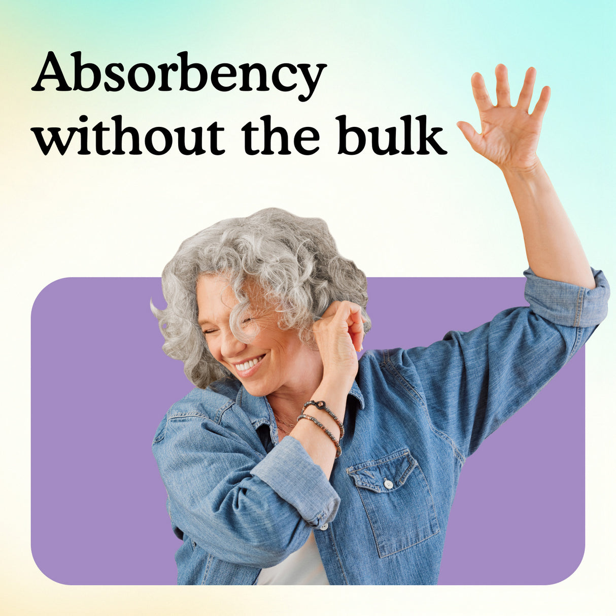 Non-bulky absorbency