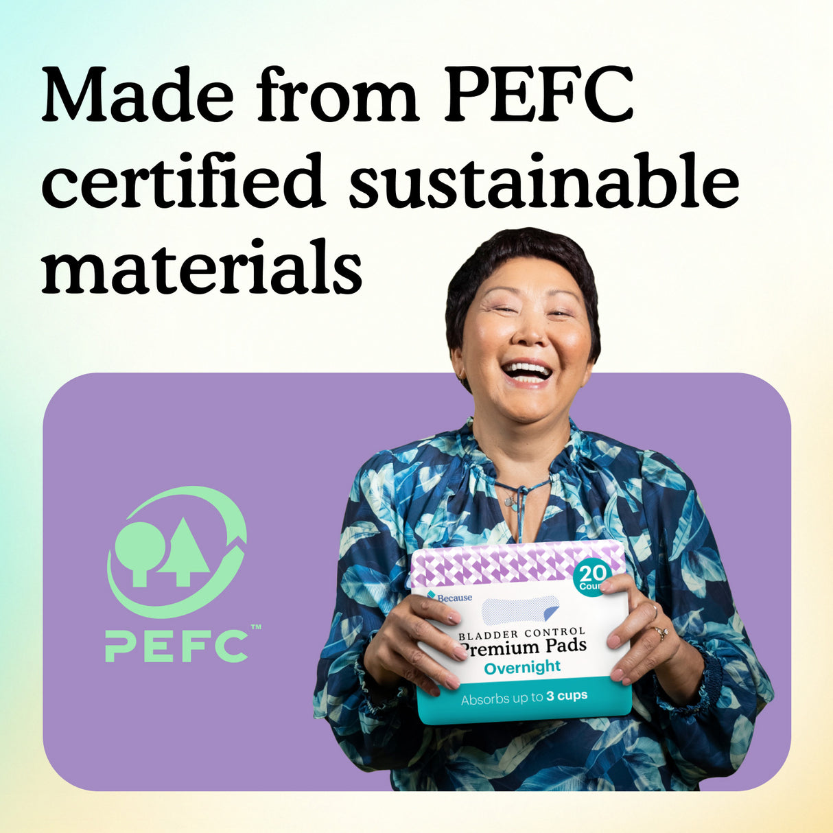 Made with PEFC certified sustainable materials