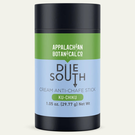 Appalachian Botanical Co. Due South cream anti-chafe stick on a white background