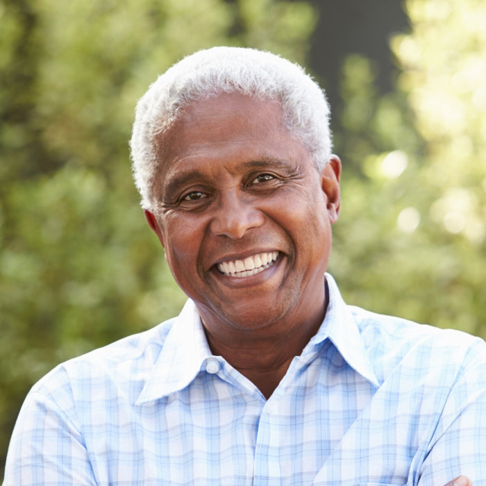 A man smiling