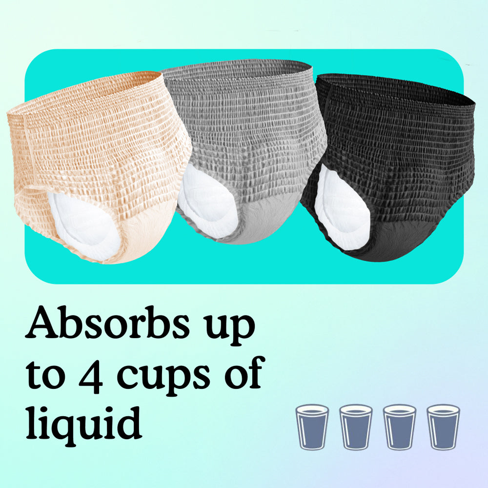 Absorbs up to 4 cups of liquid