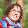 Woman out hiking