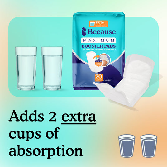Adds 2 extra cups of absorbency
