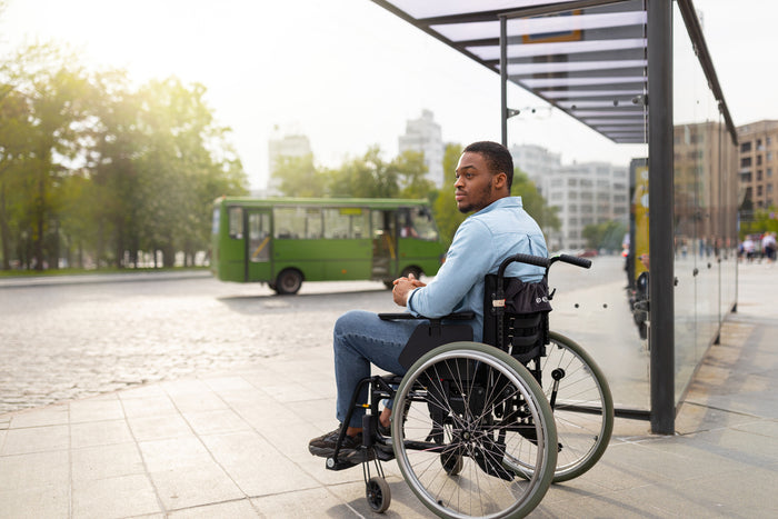 Man in a wheelchair