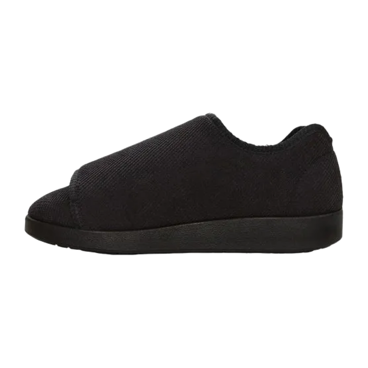 Side of slipper in black