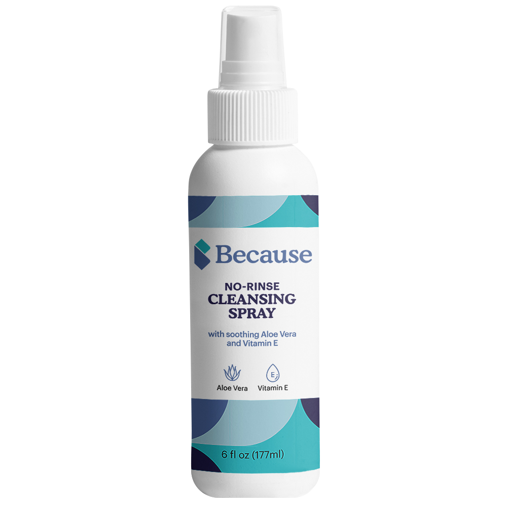 Because no rinse cleansing spray