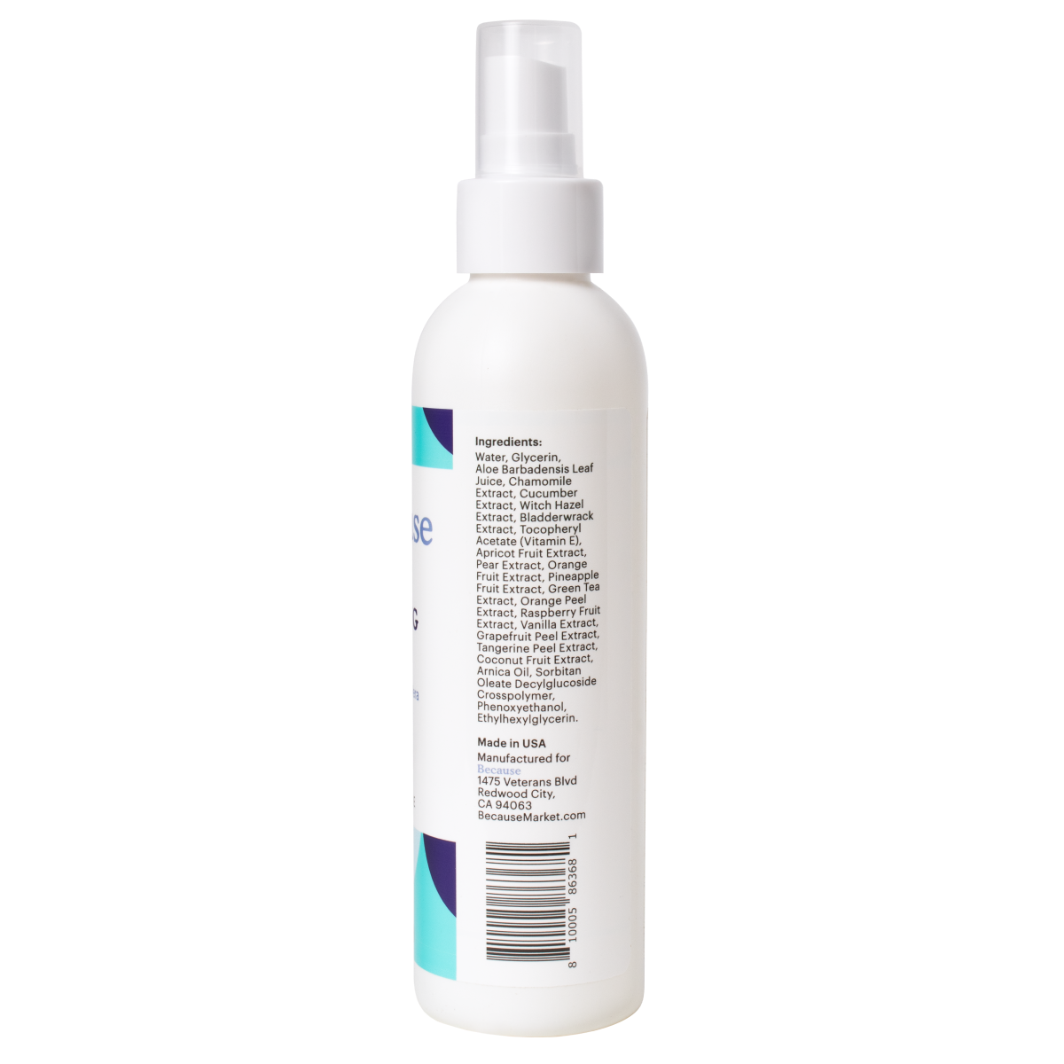 Because no rinse cleansing spray package