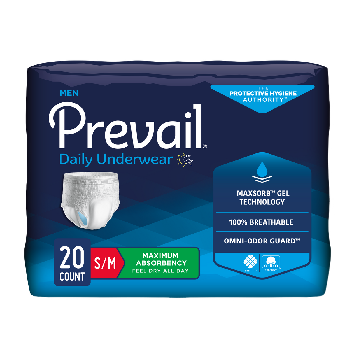 Prevail underwear for men maximum