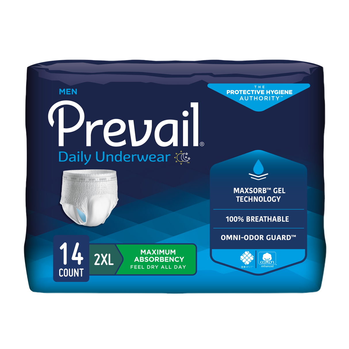 Prevail underwear for men maximum