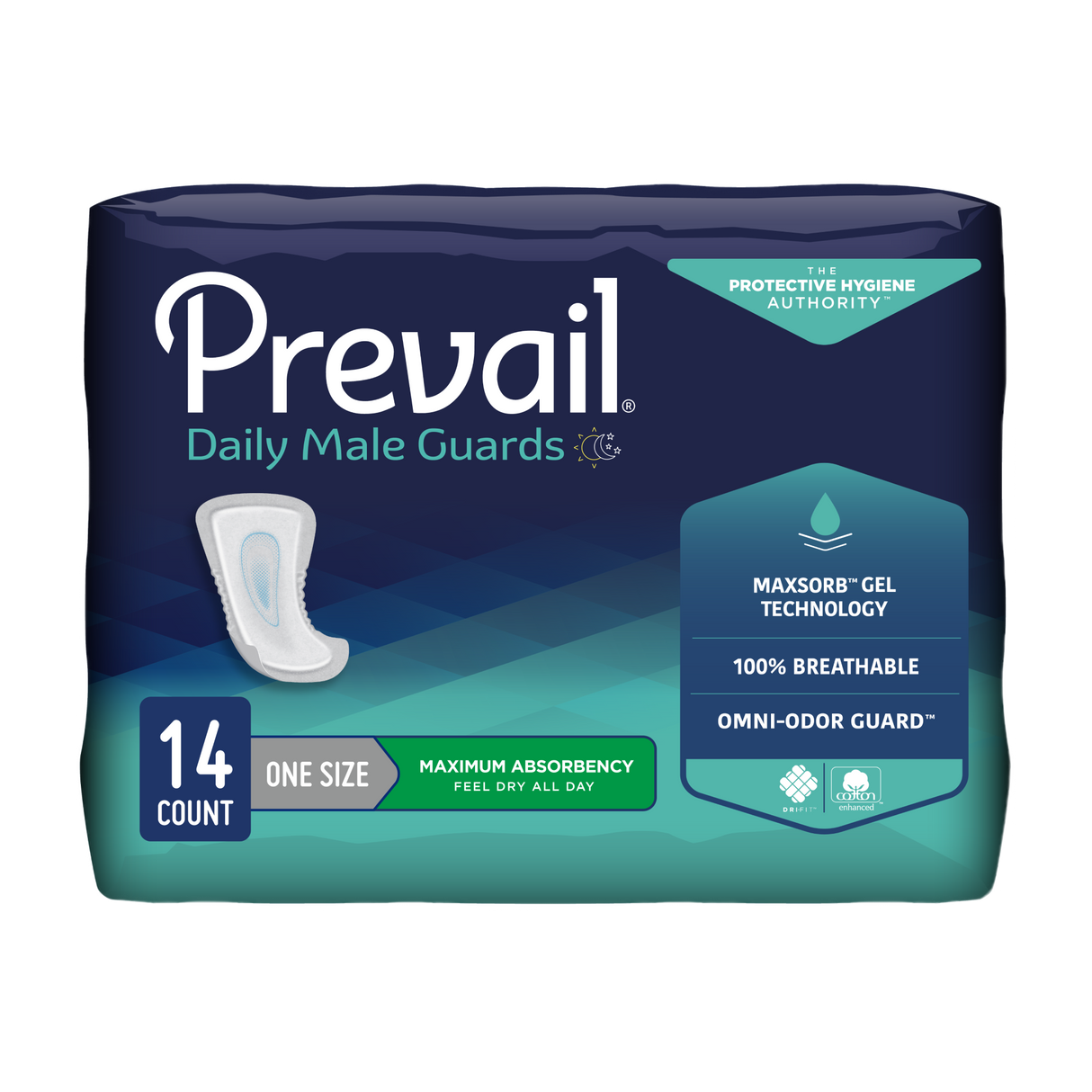 Prevail incontinence daily male guards