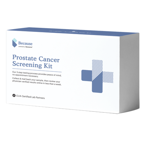 Because powered by Imaware Prostate Cancer Screening Kit. Our 3 step testing process provides peace of mind, no appointment necessary. Collect & mail back your sample, then review your physician verified results online in less than a week. CLIA certified lab partners.