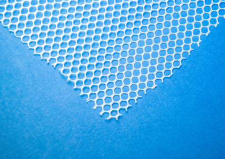 Mesh on a blue background.