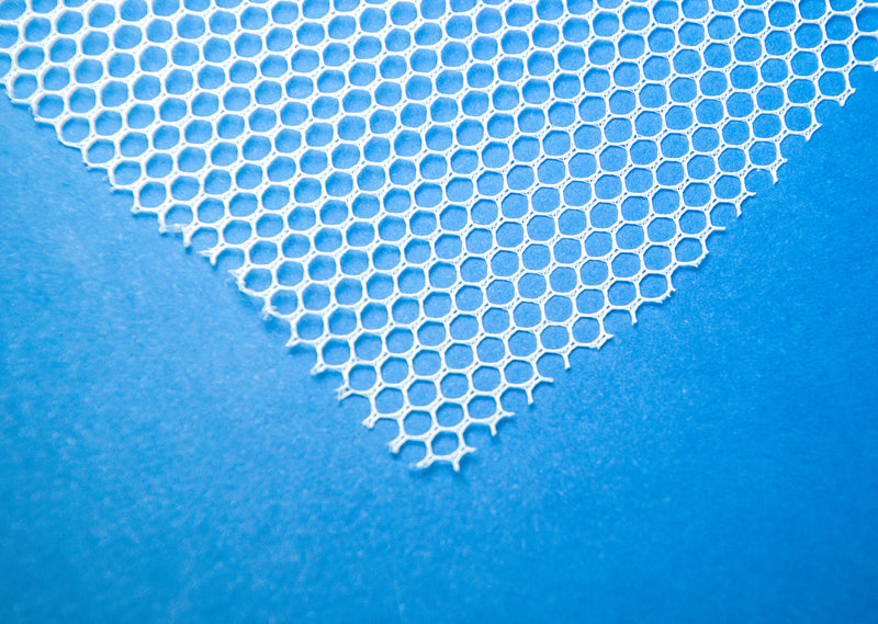 Mesh on a blue background.