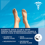 DSC Hemp Cream For Neuropathy Aches & Nerve Pain (Peppermint) by DIABETIC SOCK CLUB