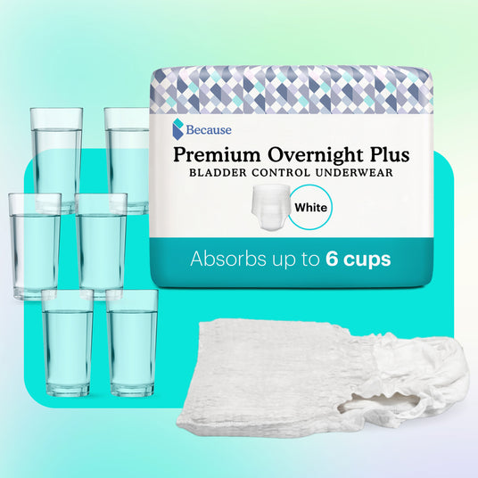 Because Market Premium Overnight Plus Underwear can hold up to 6 cups of liquid.
