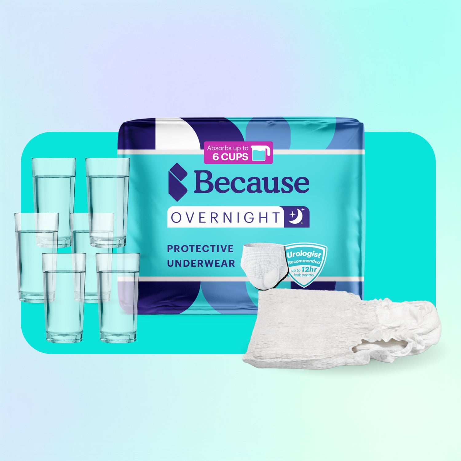 Overnight Plus Incontinence Underwear For Men Because Overnight Plus Incontinence Underwear For Men Because