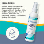 Because no-rinse cleansing spray Ingredients list.