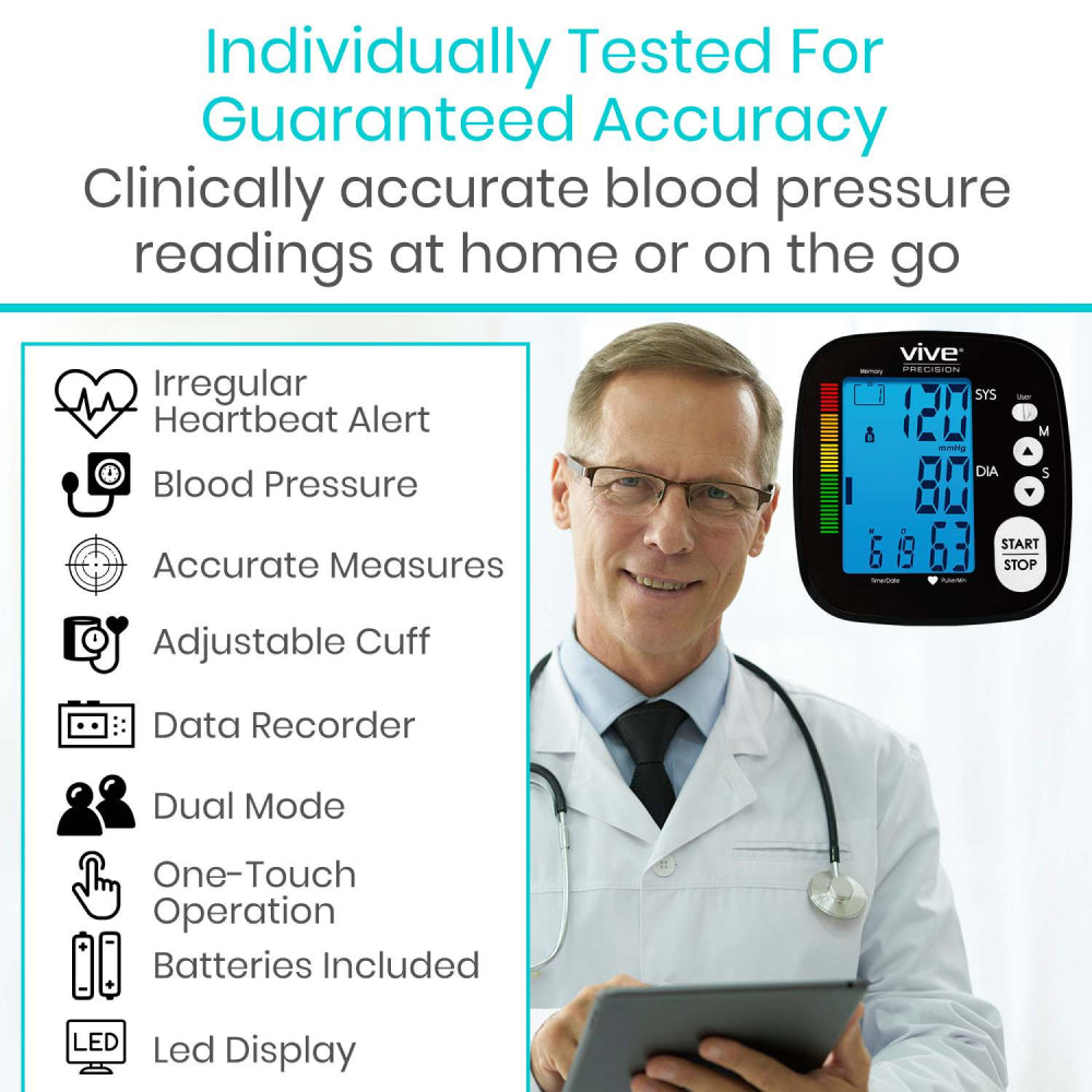 Guaranteed accurate blood pressure monitor.