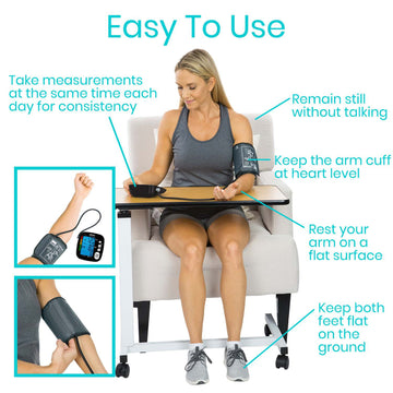 Easy to use home blood pressure monitor.