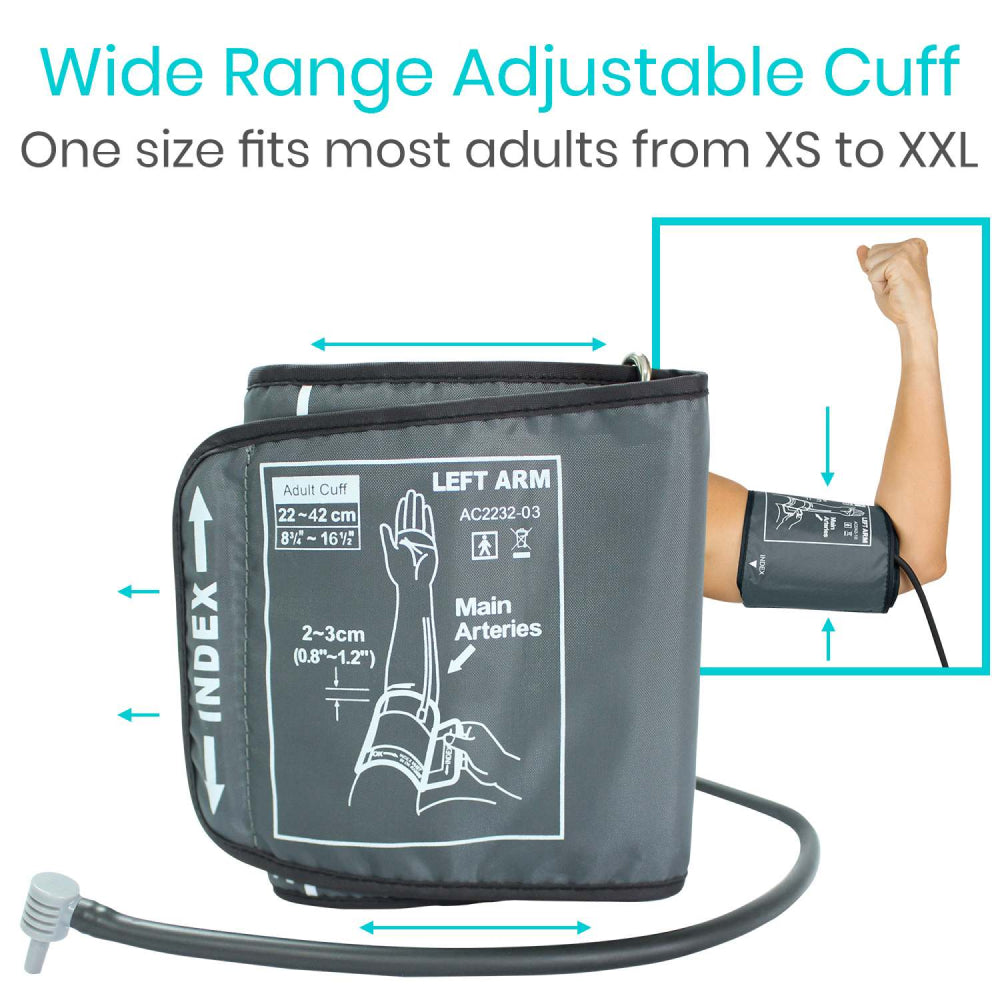 XS-XXL home blood pressure monitor.