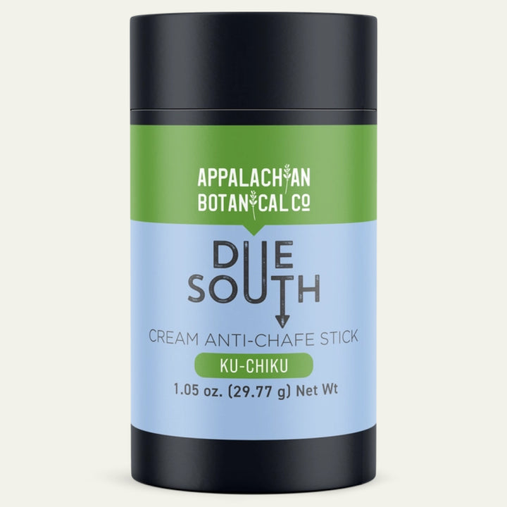 Appalachian Botanical Co. Due South cream anti-chafe stick on a white background