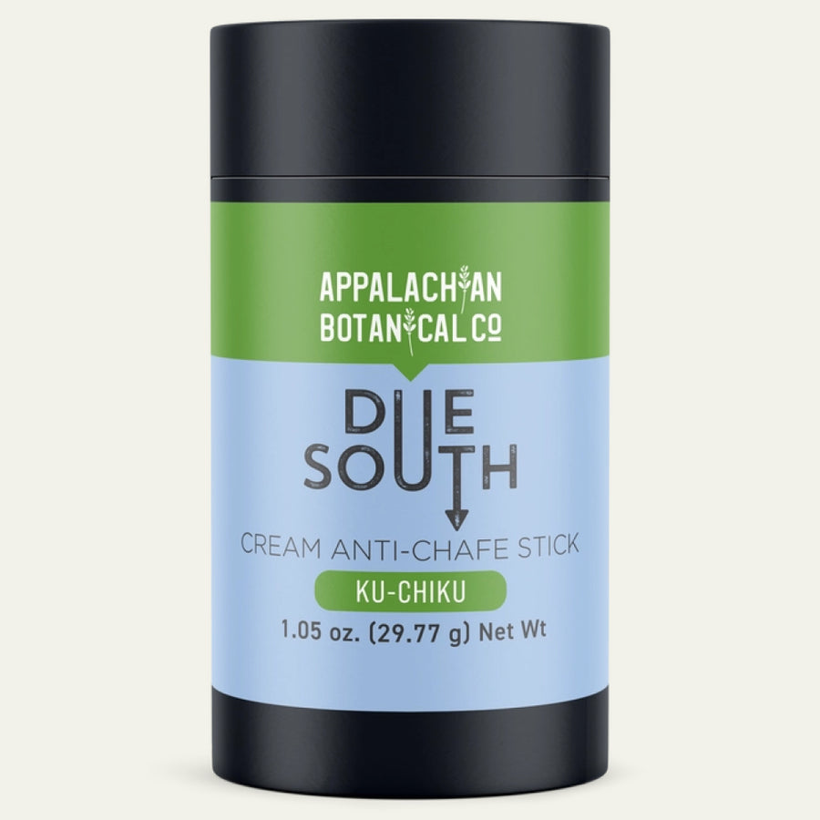 Appalachian Botanical Co. Due South cream anti-chafe stick on a white background