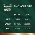 Depend size chart