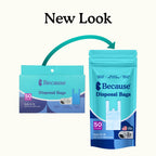 Because disposal bags with "New look " text