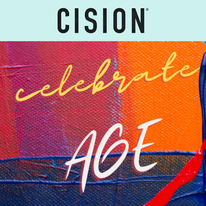 Image has text that reads "Celebrate age" and a banner with the Cision logo