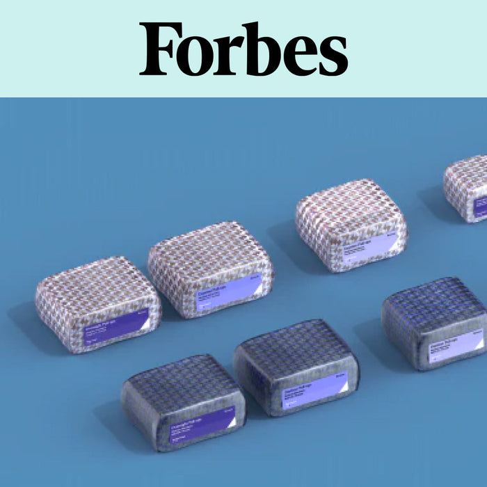 Image shows packages of incontinence underwear and the Forbes logo