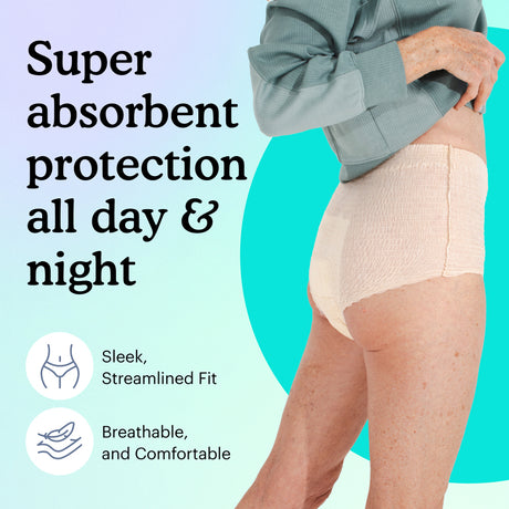 Super absorbent protection all day and night