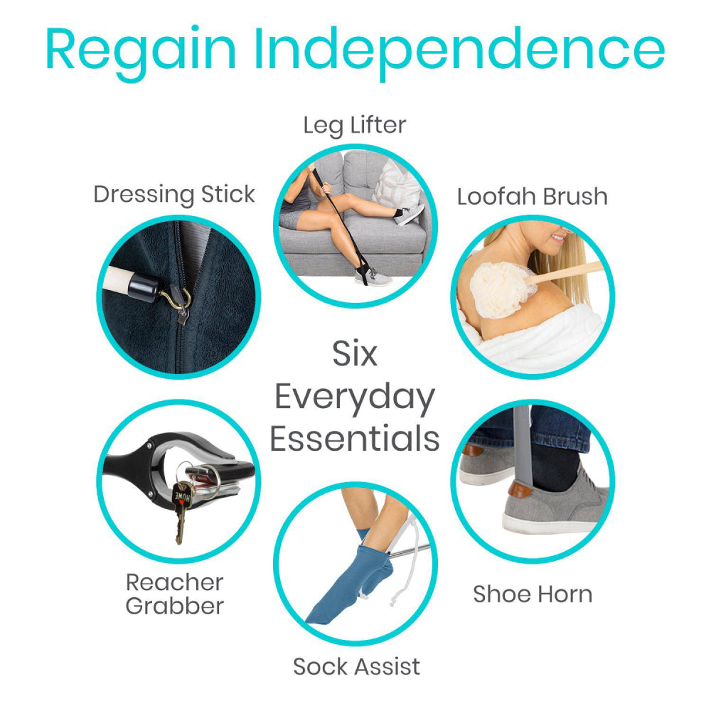 Regain independence with this hip and knee surgery recovery kit.