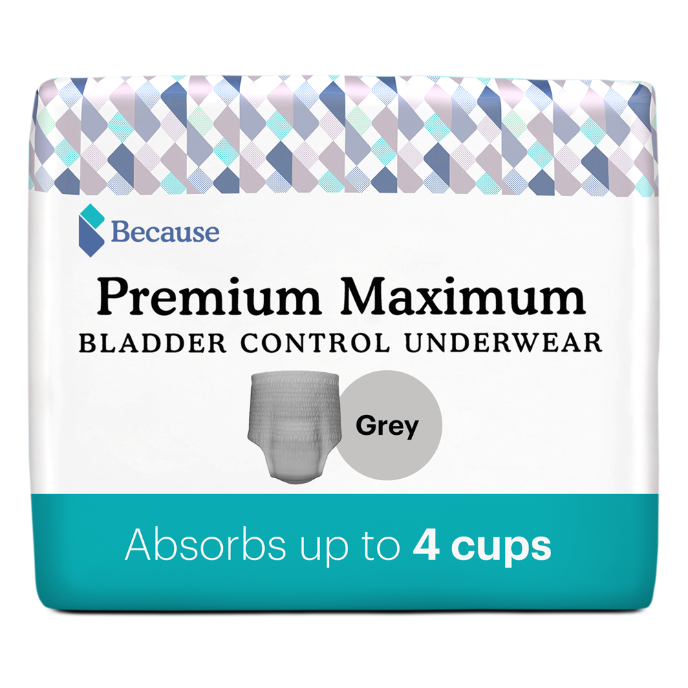 Fresh Protection Incontinence Underwear for Men, Grey - Large, 40