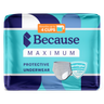 Because Premium Maximum bladder control underwear grey.
