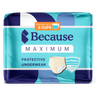 Because premium maximum bladder control underwear beige