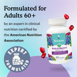 Formulated for Adults 60+ by an expert in clinical nutrition certified by the American Nutrition Association