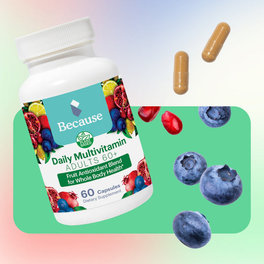 Because Market Daily Multivitamin with blueberries and pomegranate seeds. 