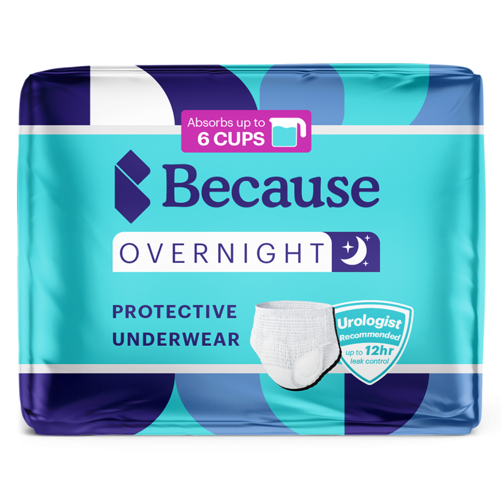 Premium overnight plus underwear for women in white