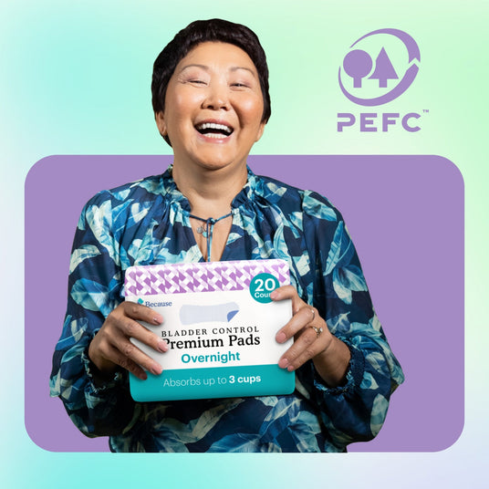 Because Premium Pads for Women (Overnight)