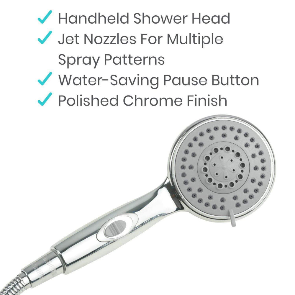 List of characteristics of the handheld shower head