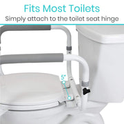 Fits most toilets and easy to set up