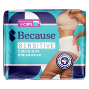 Because Sensitive Overnight Underwear for Women