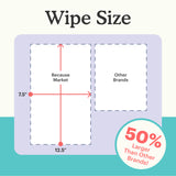 Becase pH Balanced Flushable Cleansing Wipes are 50% larger than other brands!
