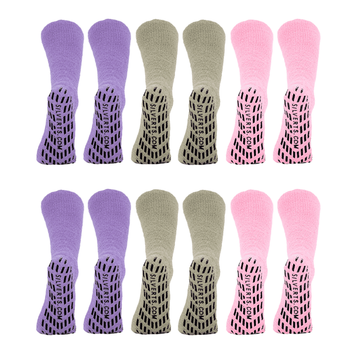 Silverts purple slipper grip socks