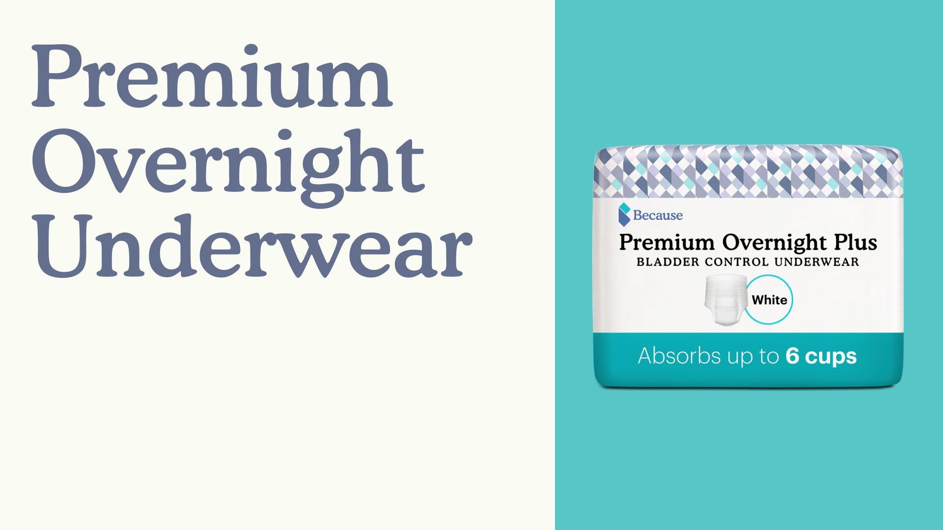 Overnight Plus Incontinence Underwear For Men Because Overnight Plus Incontinence Underwear For Men Because