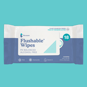 Flushable wipes 18 count