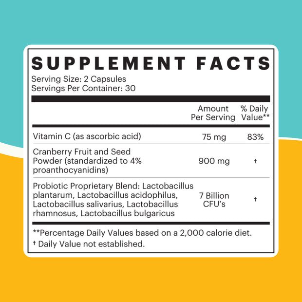 Because UTI Defense +Probiotic supplement facts table.
