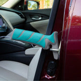 A car seat handle to make getting in and out of the car easier.