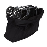 Convenient carrying case for a fold up rollator.