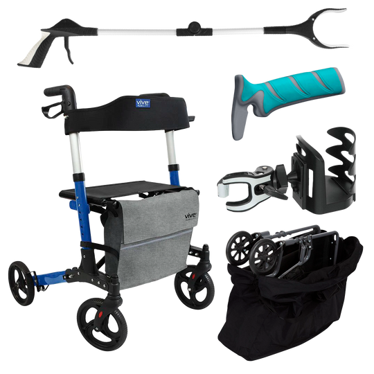 The ultimate foldable rollator bundle.